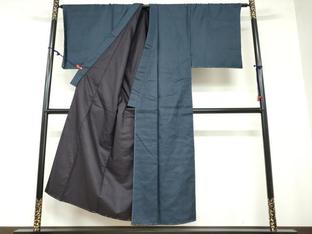 平和屋着物●男性 紬 120亀甲 正絹 逸品 DAAZ7731ud
