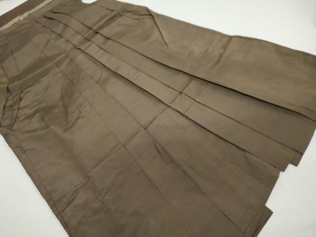 平和屋着物●男性 馬乗り袴 縞 正絹 逸品 DAAZ7753ud