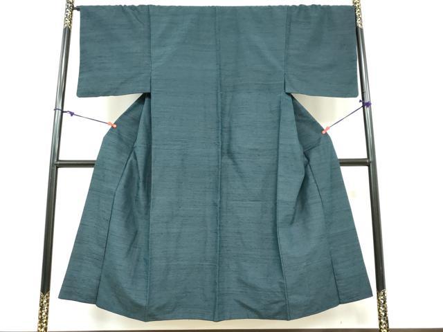 平和屋着物●男性 紬 百入茶色 正絹 逸品 DAAZ7783ud