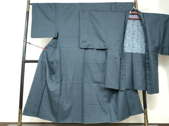 平和屋着物●男性 紬 アンサンブル 120亀甲 総詰め 正絹 逸品 未使用 DAAZ7812ud