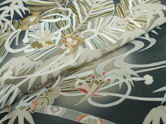 平和屋着物●豪華色留袖 流水宝尽くし文 暈し染め 金彩 正絹 逸品 DAAZ7857ud