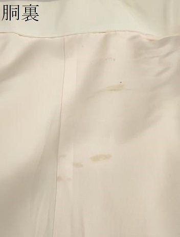 平和屋着物●振袖用長襦袢 袷 雲取り舞葉地紋 暈し染め 正絹 逸品 未使用 DAAZ7885ud