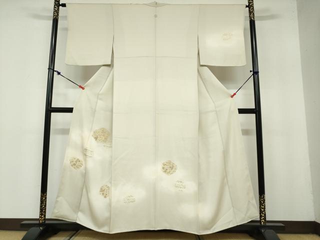 平和屋着物●訪問着 風景草花文 金彩 三越扱い 正絹 逸品 DAAZ7892ud
