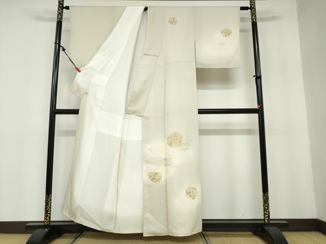 平和屋着物●訪問着 風景草花文 金彩 三越扱い 正絹 逸品 DAAZ7892ud