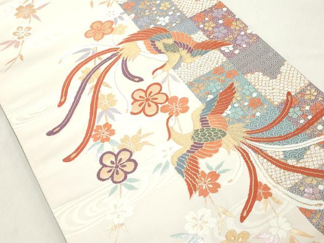 平和屋着物◎六通柄袋帯 唐織 鳳凰花文 金銀糸 正絹 逸品 DAAZ8100cd