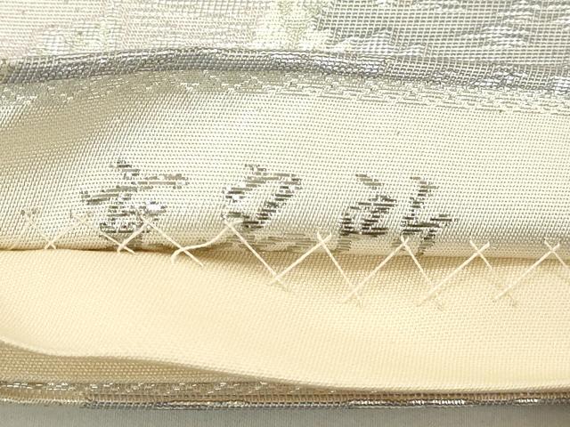 平和屋着物◎六通柄袋帯 京名所 風景文 プラチナ二重箔 正絹 逸品 DAAZ8227cd