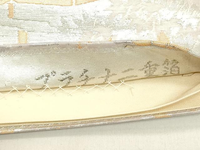 平和屋着物◎六通柄袋帯 京名所 風景文 プラチナ二重箔 正絹 逸品 DAAZ8227cd