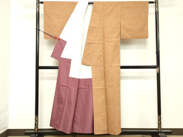 平和屋着物■上質な紬 格子 正絹 逸品 DAAZ8506cd