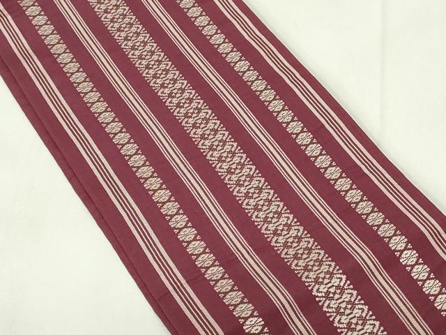 平和屋着物◎本場筑前博多織 半幅帯 献上 正絹 逸品 DAAZ9066qp