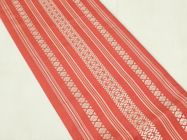 平和屋着物◎本場筑前博多織 半幅帯 献上 正絹 逸品 DAAZ9068qp