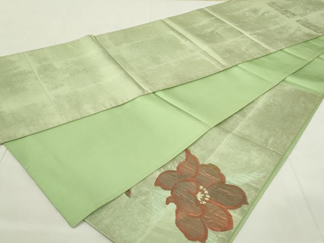 平和屋着物◎太鼓柄袋帯 舞花文 金糸 正絹 逸品 DAAZ9222qp