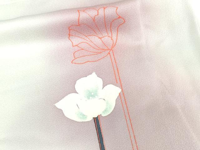 平和屋着物■上質な小紋 ろうけつ染め 枝花文 暈し染め 正絹 逸品 DAAZ9936sf