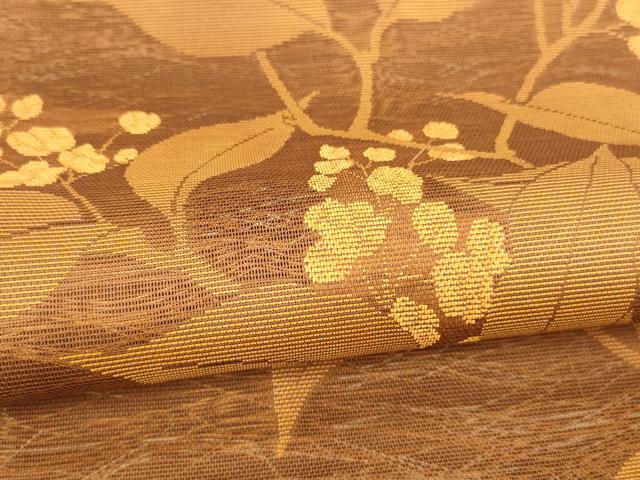 平和屋着物*夏物 つけ帯 枝花文 正絹 逸品 DABA0090cm