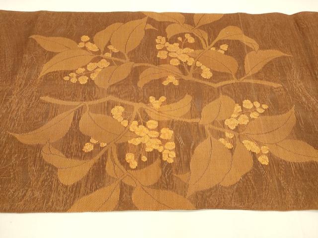 平和屋着物*夏物 つけ帯 枝花文 正絹 逸品 DABA0090cm