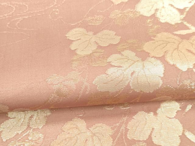 平和屋着物*夏物 六通柄袋帯 流水蔦の葉文 金銀糸 正絹 逸品 DABA0120cm