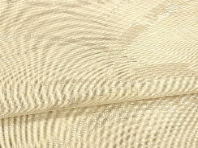 平和屋着物*夏物 全通柄袋帯 雪芝文 銀糸 正絹 逸品 DABA0130cm