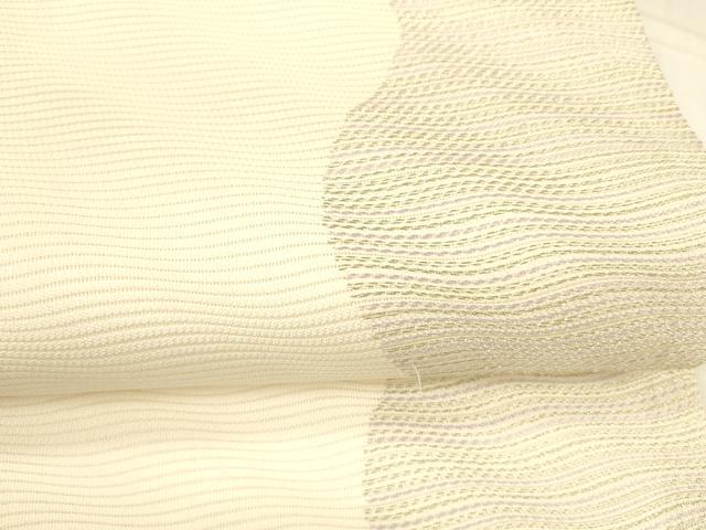 平和屋着物*夏物 六通柄袋帯 抽象文様 銀糸 正絹 逸品 DABA0241cm