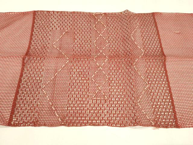 平和屋着物*夏物 八寸名古屋帯 抽象文様 正絹 逸品 DABA0351cm