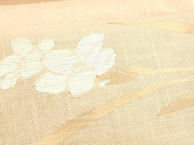 平和屋着物*夏物 八寸名古屋帯 草花文 DABA0470cm