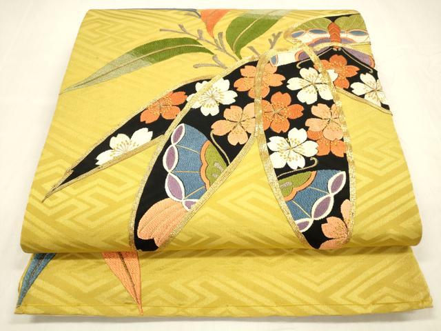 平和屋着物●アンティーク　大正ロマン　中国三大刺繍　相良刺繍　総刺繍　太鼓柄　京袋帯　駒刺繍　花蝶文　正絹　逸品　DABA0625cm 平和屋着物○アンティーク 大正ロマン 中国三大刺繍 相良刺繍 総刺繍 太鼓