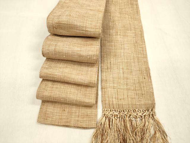 平和屋着物○本場筑前博多織 男性 角帯 西村織物謹製 霞文 証紙付き