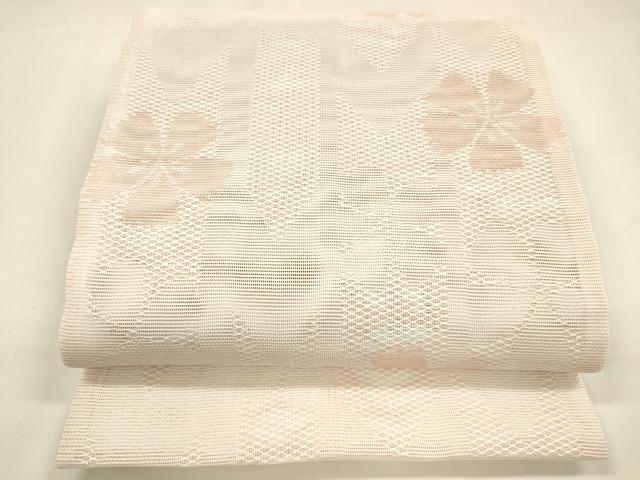 平和屋着物*夏物 六通柄 京袋帯 舞桜文 DABA0683cm