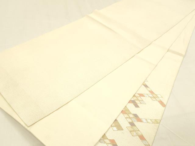 平和屋着物*夏物 太鼓柄袋帯 螺鈿箔 抽象文様 金銀彩 正絹 逸品 DABA0733cm
