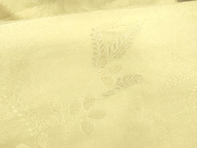 平和屋着物*夏物 九寸名古屋帯 草葉文 金銀糸 正絹 逸品 DABA0866cm
