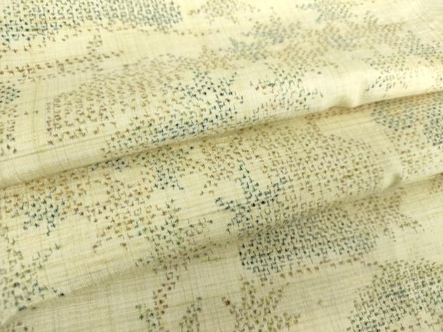 平和屋着物●上質な紬 松楓文 正絹 逸品 DABA1021ps