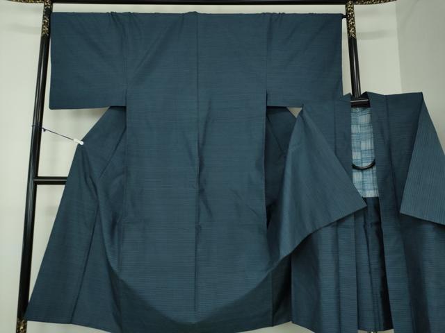 平和屋着物●男性 本場大島紬 アンサンブル 亀甲柄 正絹 逸品 DABA1081ps