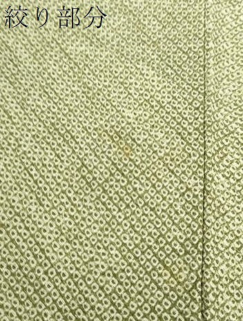 平和屋着物●色留訪問着 絞り 刺繍 花鳥唐草 金糸 正絹 逸品 DABA1156ps