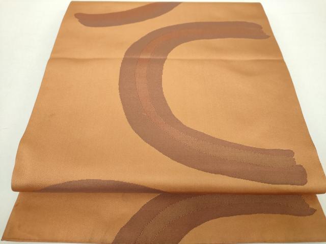 平和屋着物●西陣の名門 加納幸謹製 六通柄袋帯 半円 正絹 逸品 DABA1264ps