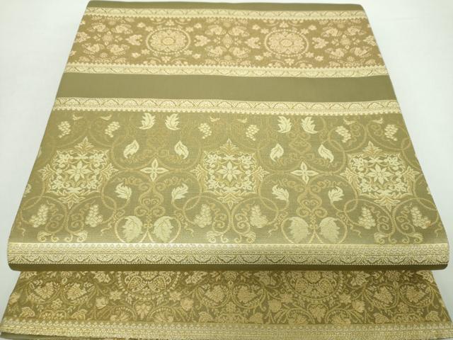 平和屋着物○西陣織 陰山織物謹製 箔屋清兵衛 六通柄袋帯 草木染 名物