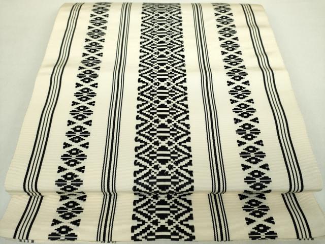 平和屋着物●本場筑前博多織 八寸名古屋帯 献上 正絹 逸品 DABA1333ps
