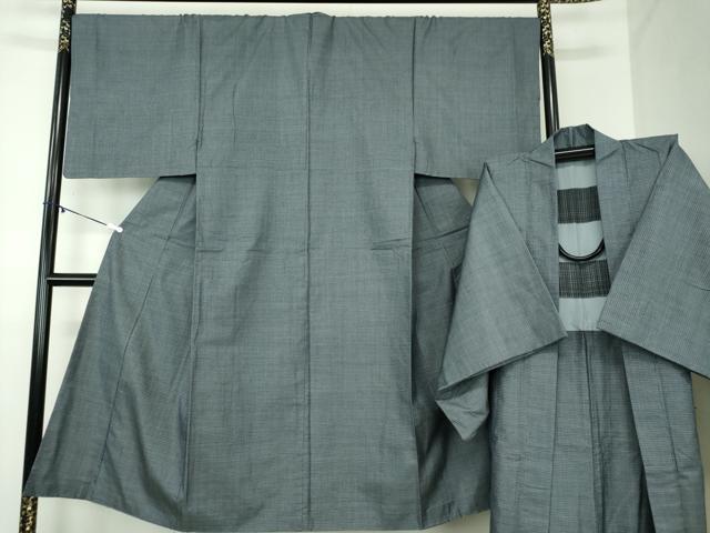 平和屋着物●男性 本場大島紬 アンサンブル 長羽織 100亀甲 総詰め 正絹 逸品 DABA1491ps