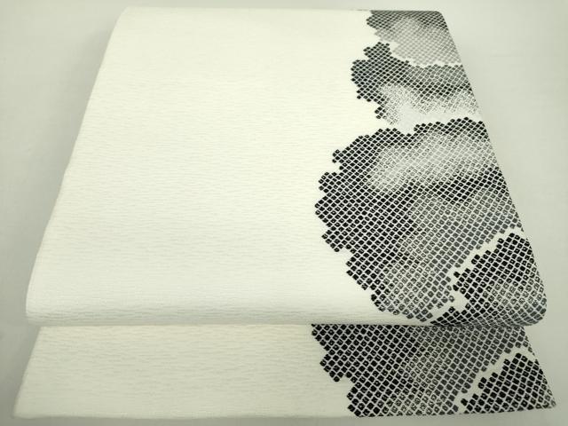 平和屋着物●六通柄袋帯　雪輪鹿の子文　正絹　逸品　DABA1684ps 平和屋着物○六通柄袋帯 雪輪鹿の子文 正絹 逸品 DABA1684ps
