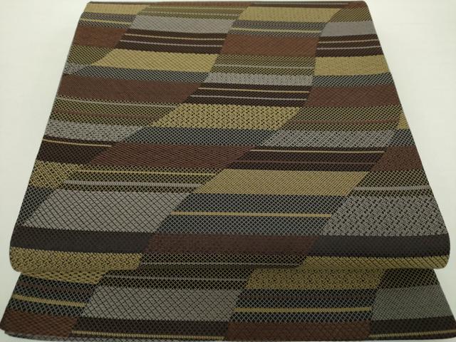 平和屋着物○伝統工芸士 和田正勝 全通柄袋帯 唐織 粋好 変わり間道