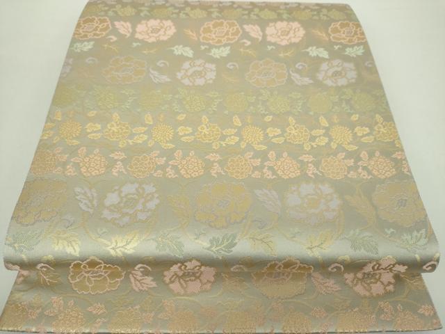 平和屋着物○西陣織 陰山織物謹製 箔屋清兵衛 六通柄袋帯