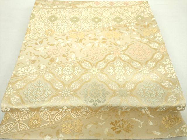 平和屋着物○西陣織 陰山織物謹製 箔屋清兵衛 六通柄袋帯 正絹錦織