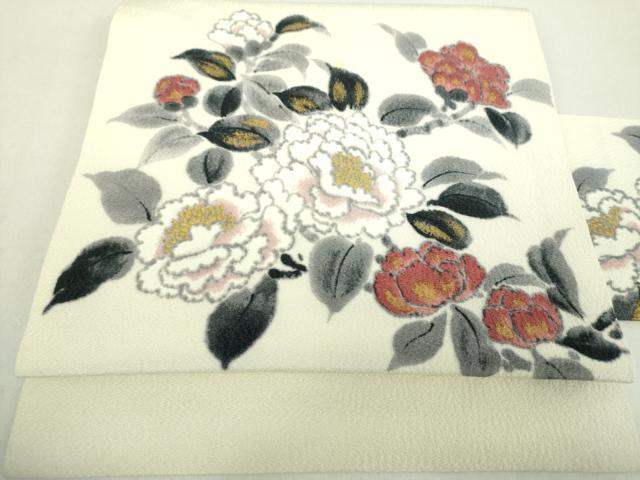 平和屋着物○京友禅作家 山科春宣 九寸名古屋帯 手描き 枝