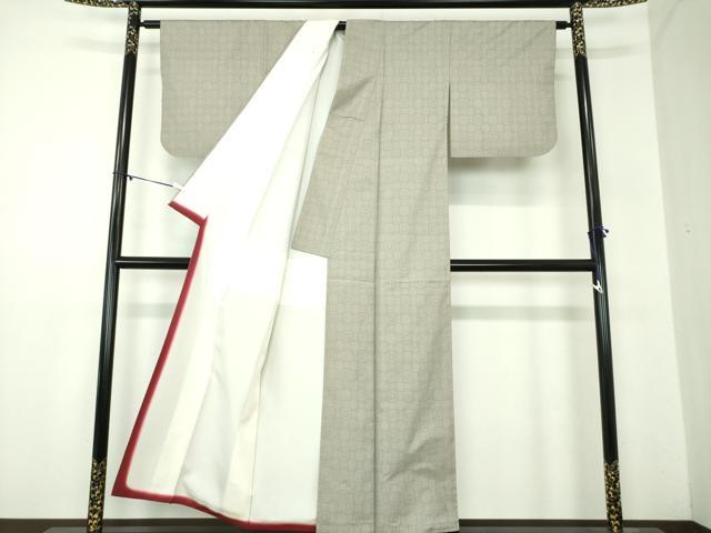 平和屋着物●本場大島紬 7マルキ 幾何学文様 証紙付き 正絹 逸品 DABA1890ps