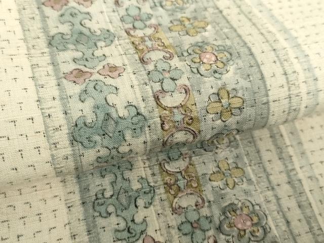 平和屋着物●上質な紬 花間道 正絹 逸品 未使用 DABA1896ps
