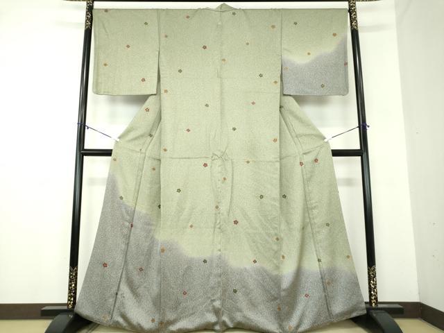 平和屋着物●訪問着　舞花文　暈し染め　金彩　正絹　逸品　DABA1915ps 平和屋着物○訪問着 舞花文 暈し染め 金彩 正絹 逸品 DABA1915ps