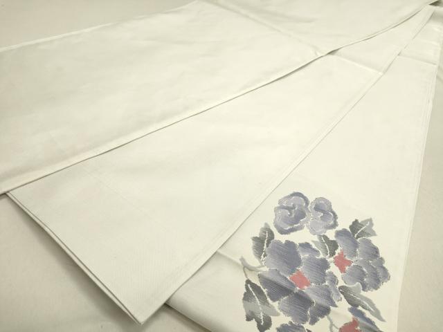 平和屋着物◎太鼓柄袋帯 草花文 正絹 逸品 DABA2215ya
