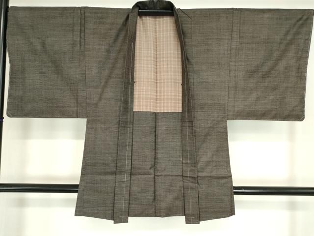 平和屋着物●男性 本場大島紬 アンサンブル 100亀甲 総詰め 正絹 逸品 DABA4011az