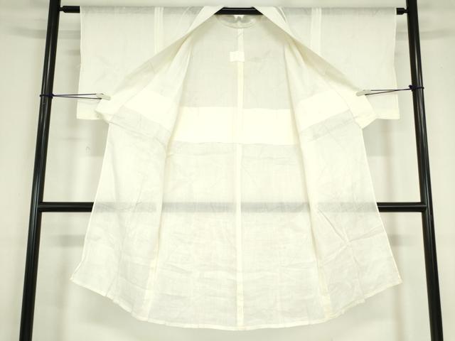 平和屋着物*夏物 長襦袢 草花紋紗 鳥の子色 麻 逸品 DABA4466az