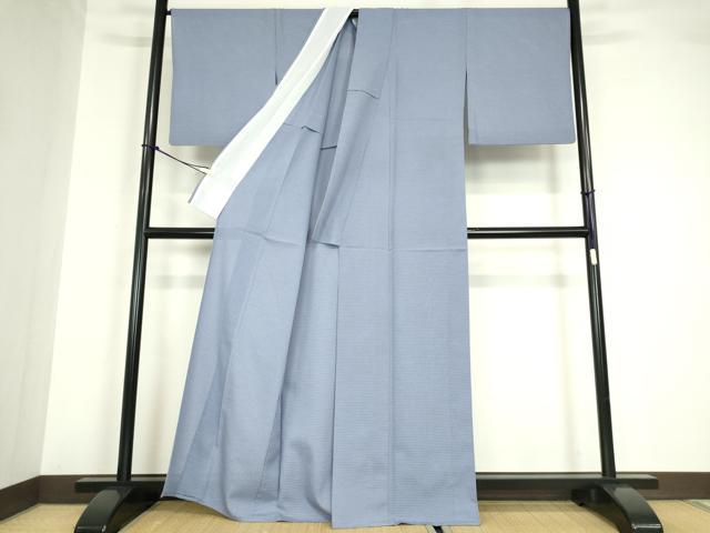 平和屋着物*夏物 色無地 絽 紅碧色 洗える着物 DABA4474az
