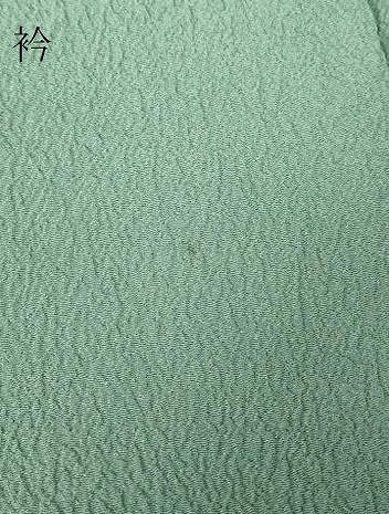 平和屋着物●洗える最高級着物 <英>はなぶさ謹製 色無地 千草色 洗える着物 DABA4706az