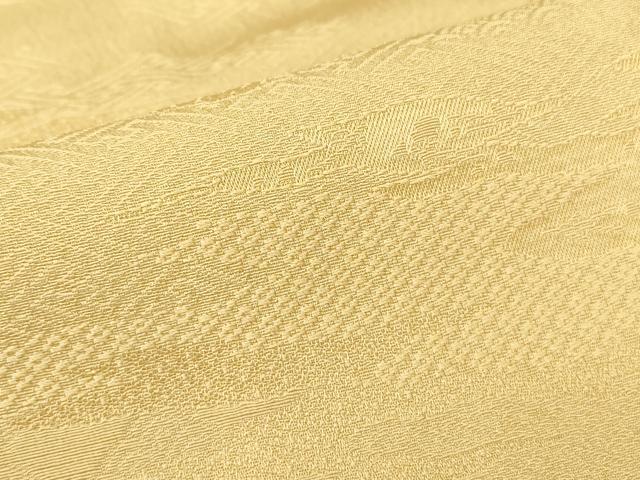 平和屋着物●上質な色無地 霞鹿の子地紋 花葉色 正絹 逸品 未使用 DABA4831az