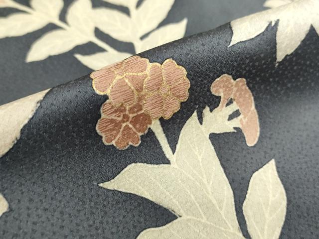 平和屋着物●訪問着 刺繍 草花文 暈し染め 金彩 正絹 逸品 DABA4914az